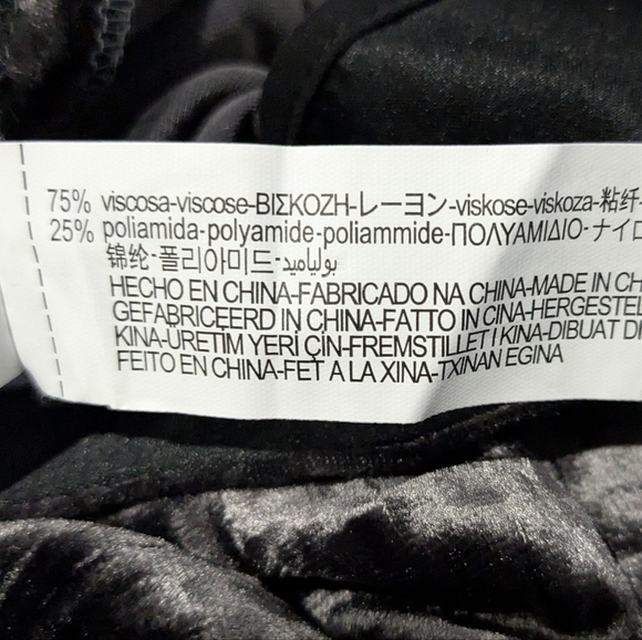 Zara Gray Velvet Pants - Picture 7 of 7